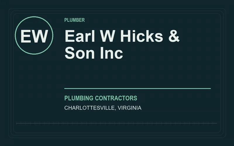 Earl W Hicks & Son Inc in Charlottesville, Virginia
