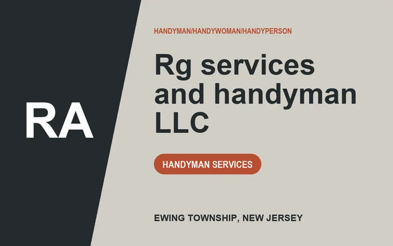 Rg services and handyman LLC in Ewing Township, New Jersey