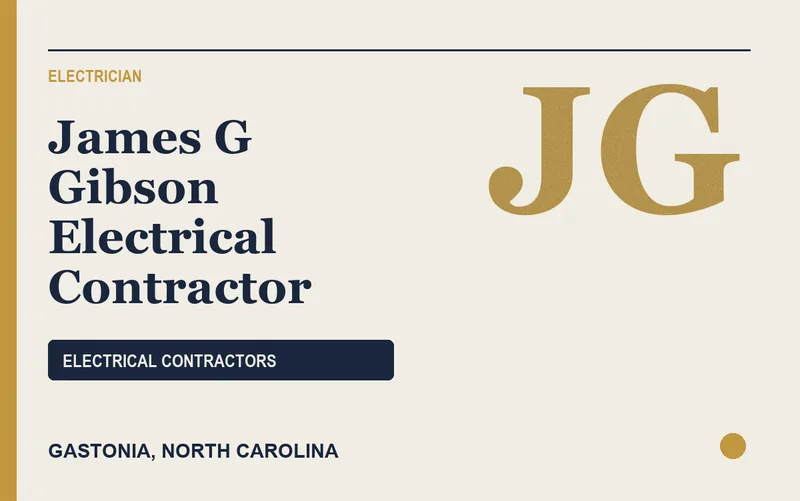 James G Gibson Electrical Contractor in Gastonia, North Carolina