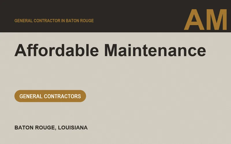 Affordable Maintenance in Baton Rouge, Louisiana