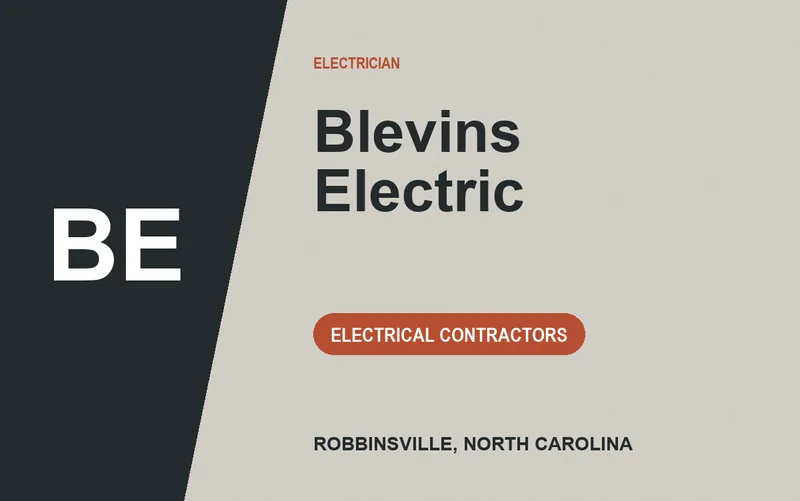 Blevins Electric in Robbinsville, North Carolina