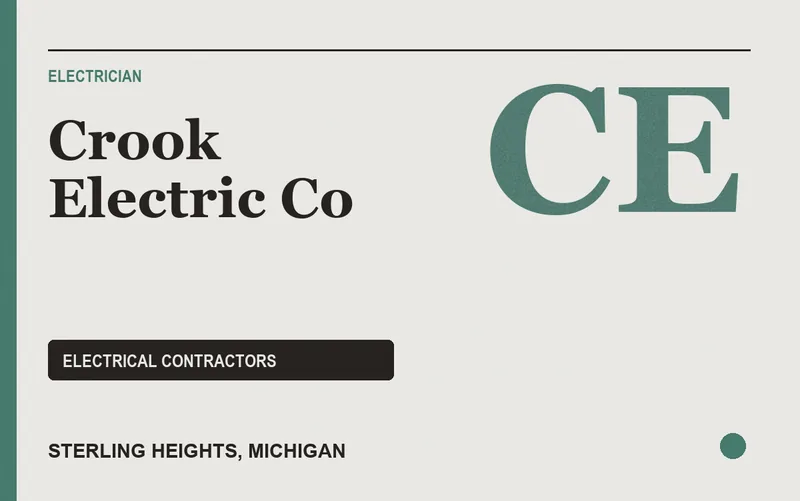 Crook Electric Co in Sterling Heights, Michigan