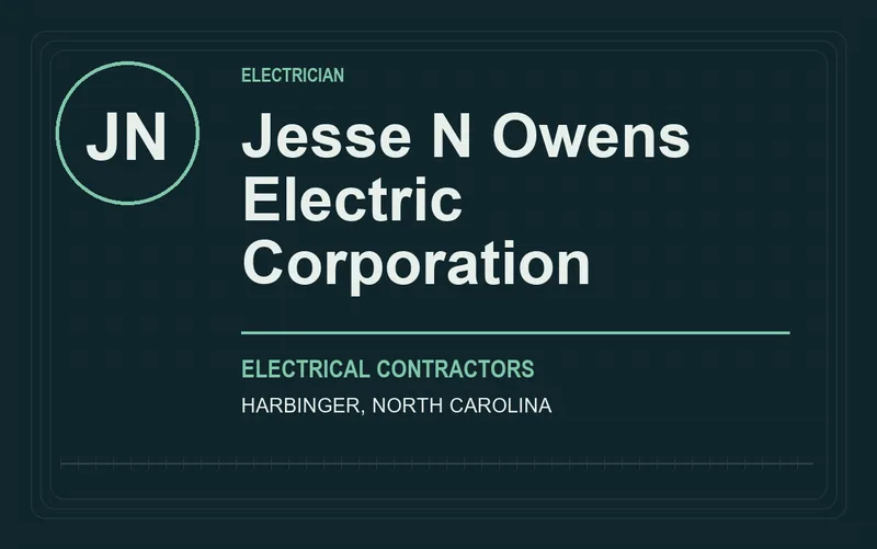 Jesse N Owens Electric Corporation in Harbinger, North Carolina