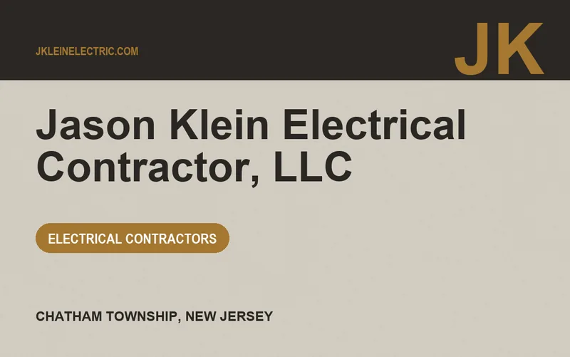 Jason Klein Electrical Contractor, LLC in Chatham Township, New Jersey