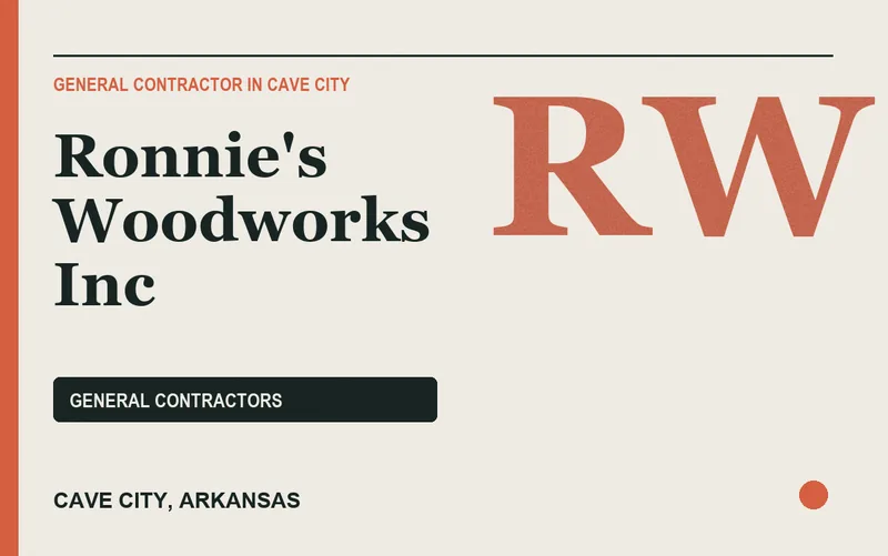 Ronnie's Woodworks Inc in Cave City, Arkansas