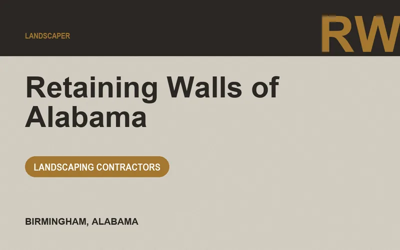 Retaining Walls of Alabama in Birmingham, Alabama