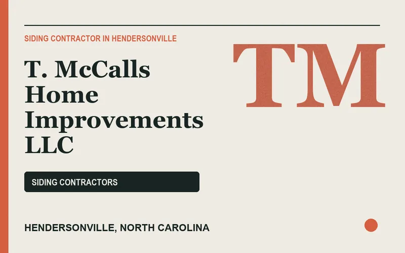 T. McCalls Home Improvements LLC in Hendersonville, North Carolina