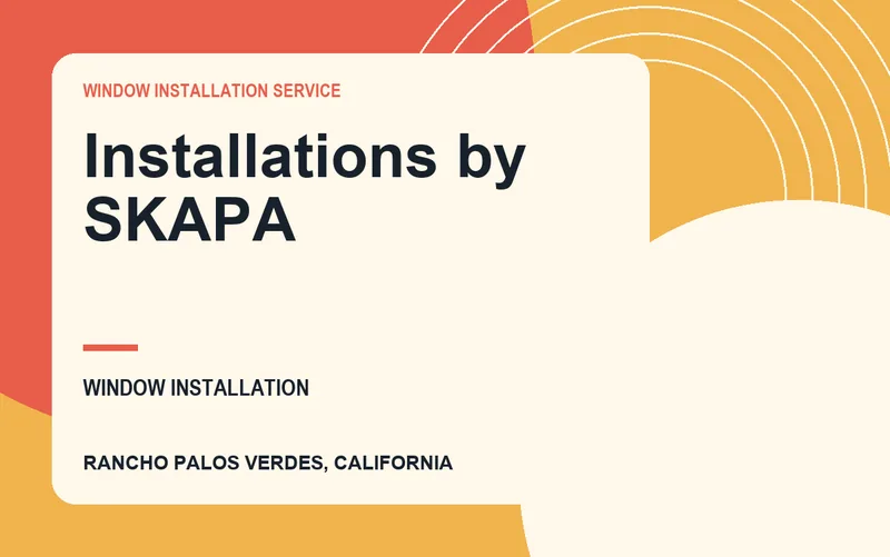 Installations by SKAPA in Rancho Palos Verdes, California
