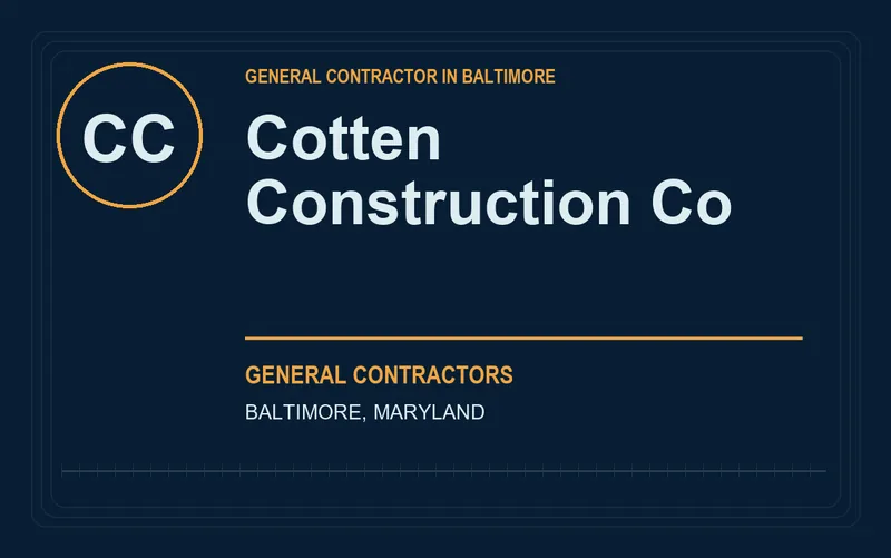 Cotten Construction Co in Baltimore, Maryland