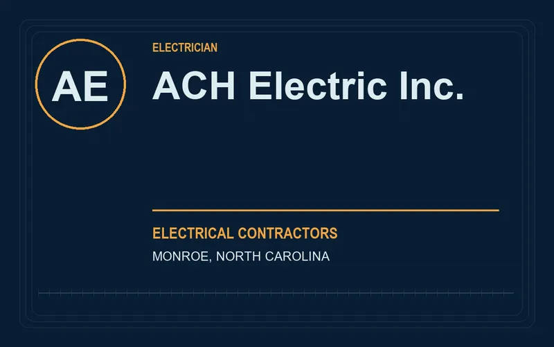 ACH Electric Inc. in Monroe, North Carolina