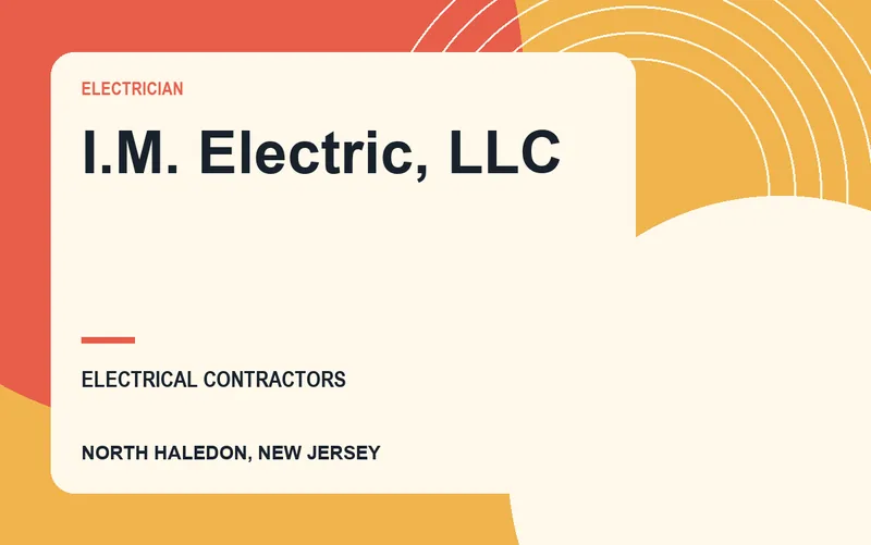 I.M. ELECTRIC, LLC in North Haledon, New Jersey