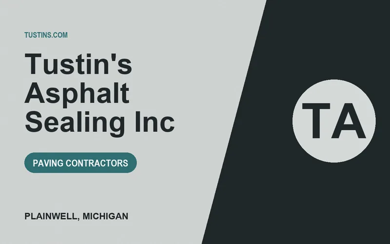 Tustin's Asphalt Sealing Inc in Plainwell, Michigan