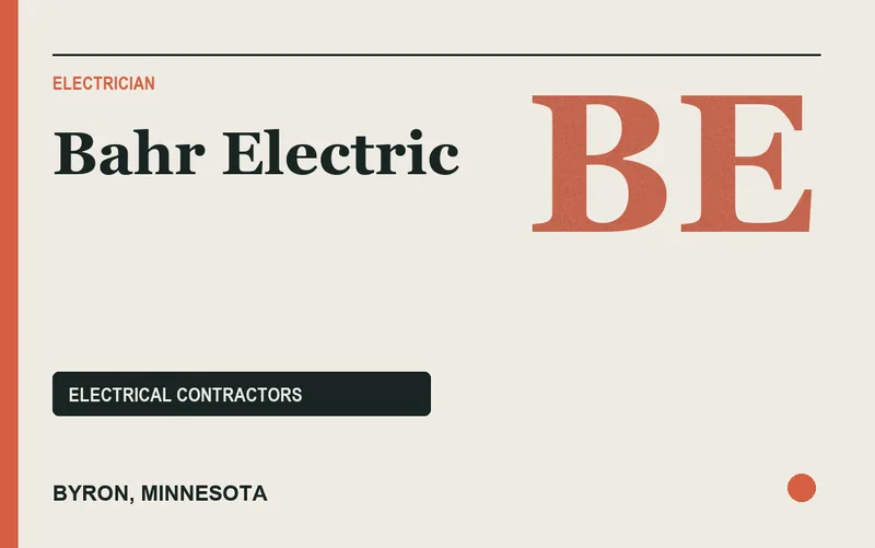 Bahr Electric in Byron, Minnesota