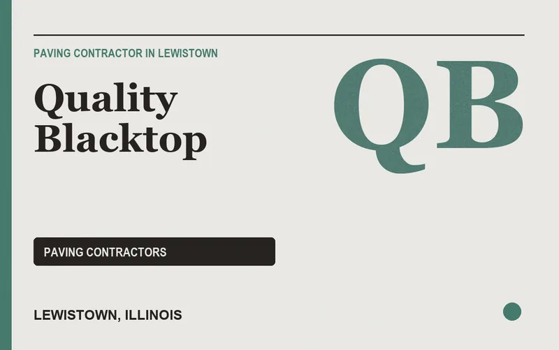 Quality Blacktop in Lewistown, Illinois