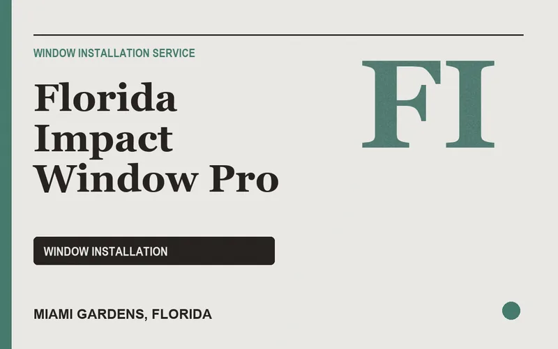 Florida Impact Window Pro in Miami Gardens, Florida