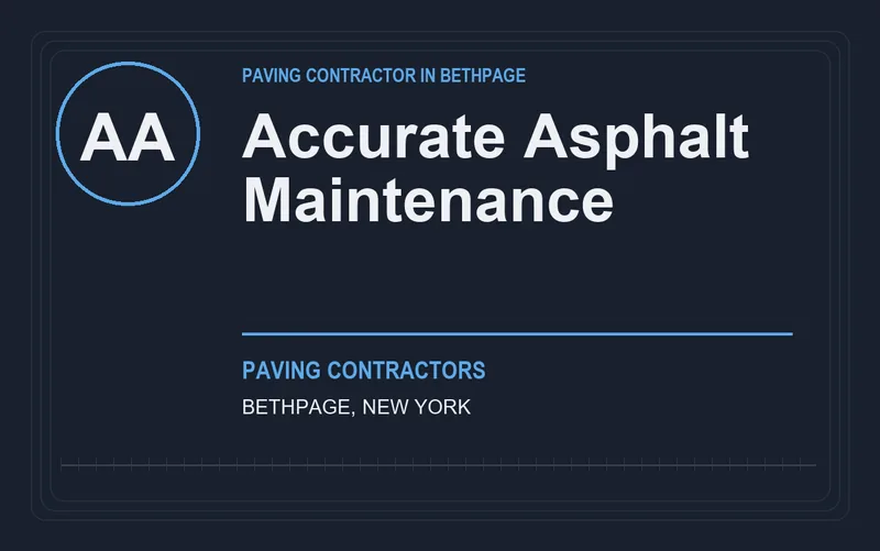 Accurate Asphalt Maintenance in Bethpage, New York