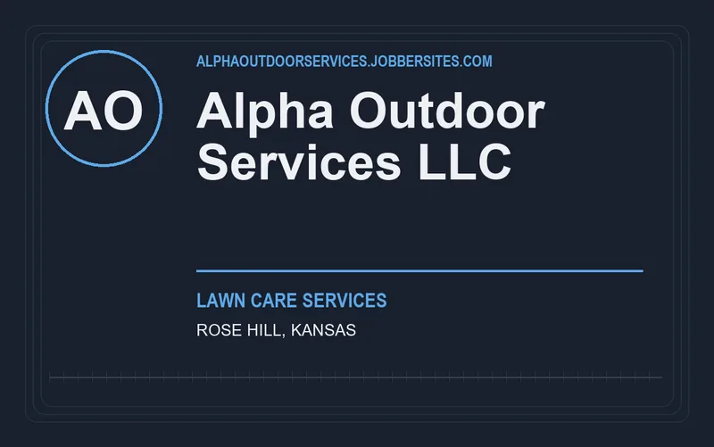 Alpha Outdoor Services LLC in Rose Hill, Kansas