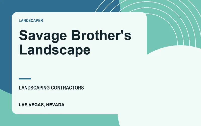 Savage Brother's Landscape in Las Vegas, Nevada