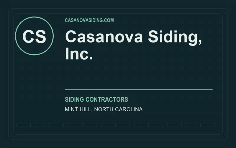 Casanova Siding, Inc. in Mint Hill, North Carolina