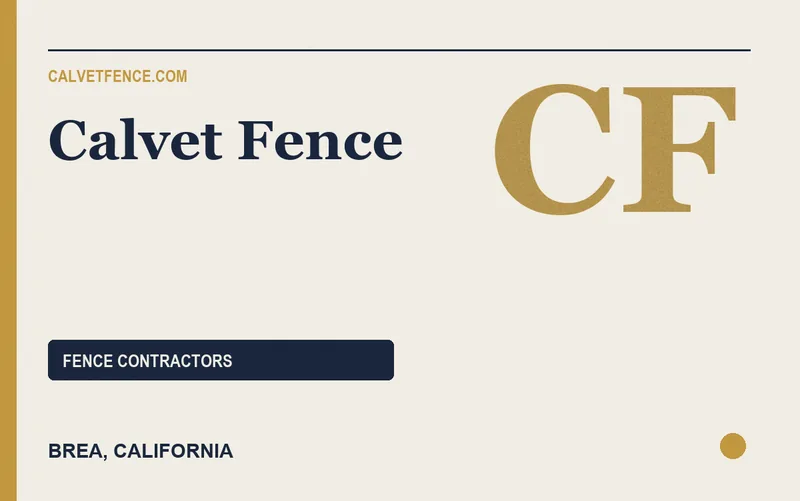 Calvet Fence in Brea, California