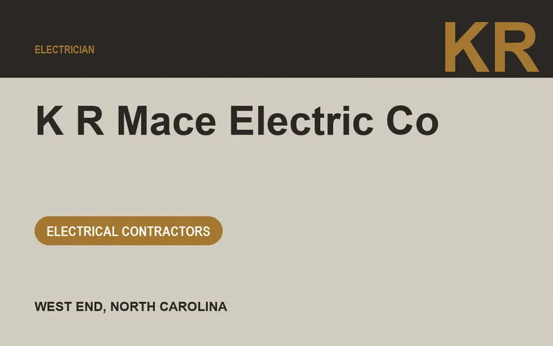 K R Mace Electric Co in West End, North Carolina