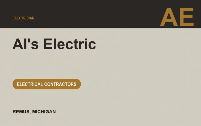 Al's Electric in Remus, Michigan
