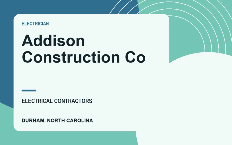 Addison Construction Co in Durham, North Carolina