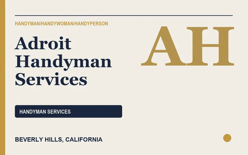 Adroit Handyman Services in Beverly Hills, California