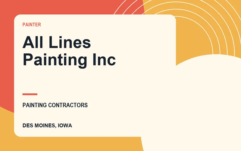 All Lines Painting Inc in Des Moines, Iowa