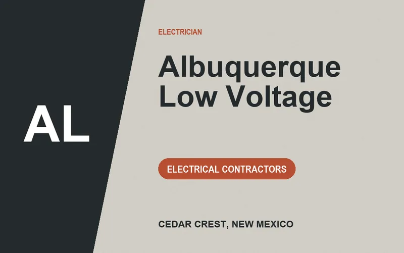 Albuquerque Low Voltage in Cedar Crest, New Mexico