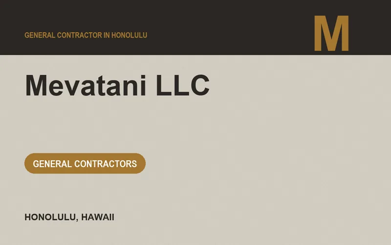 Mevatani LLC in Honolulu, Hawaii