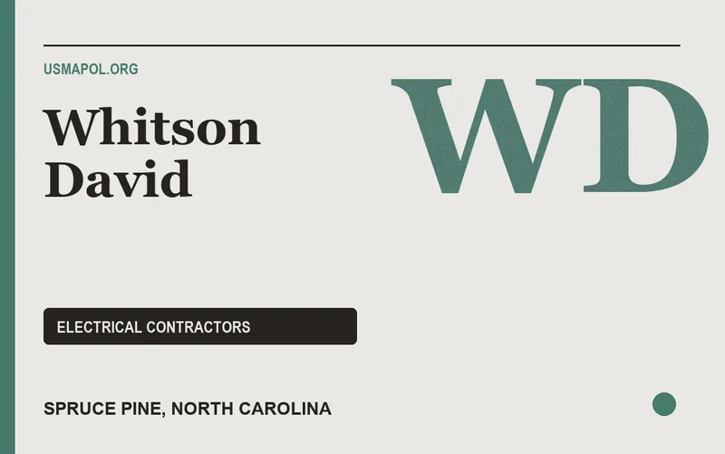 Whitson David in Spruce Pine, North Carolina