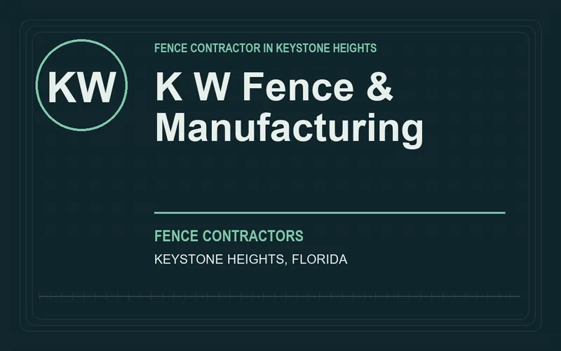 K W Fence & Manufacturing in Keystone Heights, Florida