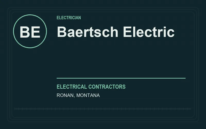 Baertsch Electric in Ronan, Montana