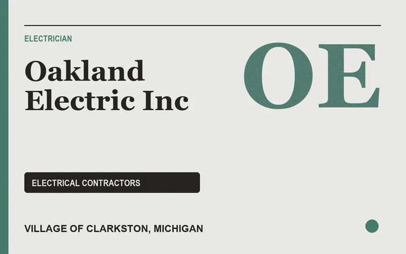 Oakland Electric Inc in Village of Clarkston, Michigan