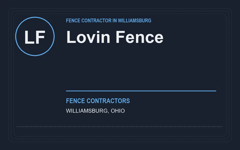 Lovin Fence in Williamsburg, Ohio