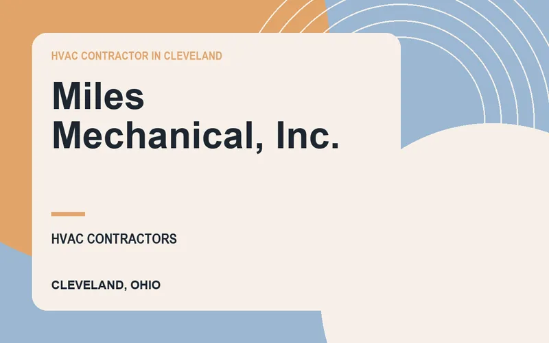 Miles Mechanical, Inc. in Cleveland, Ohio