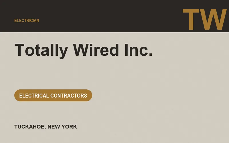 Totally Wired Inc. in Tuckahoe, New York