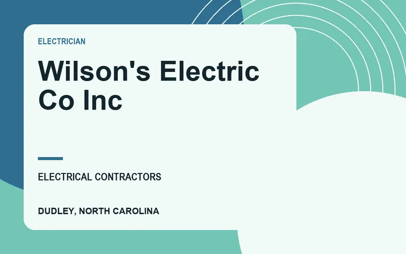 Wilson's Electric Co Inc in Dudley, North Carolina
