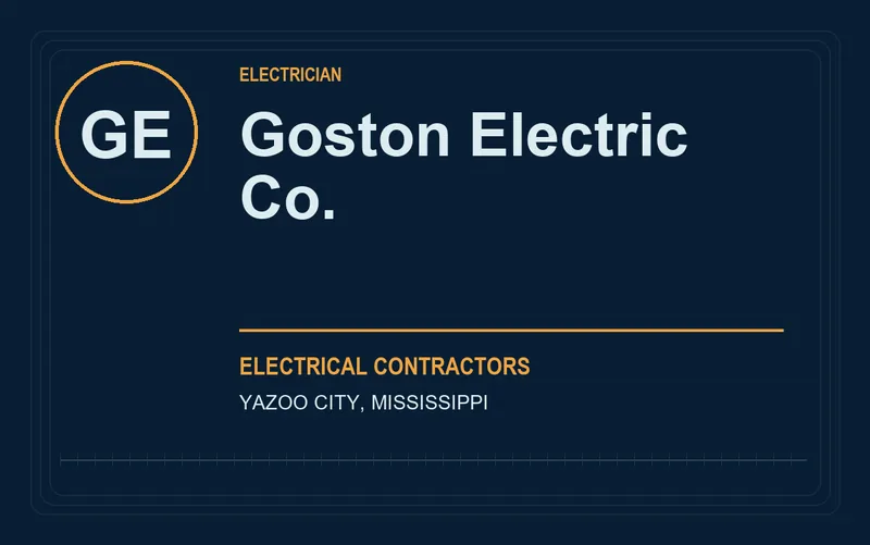 Goston Electric Co. in Yazoo City, Mississippi