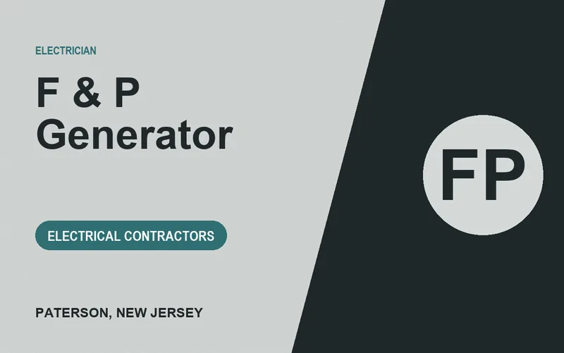 F & P Generator in Paterson, New Jersey