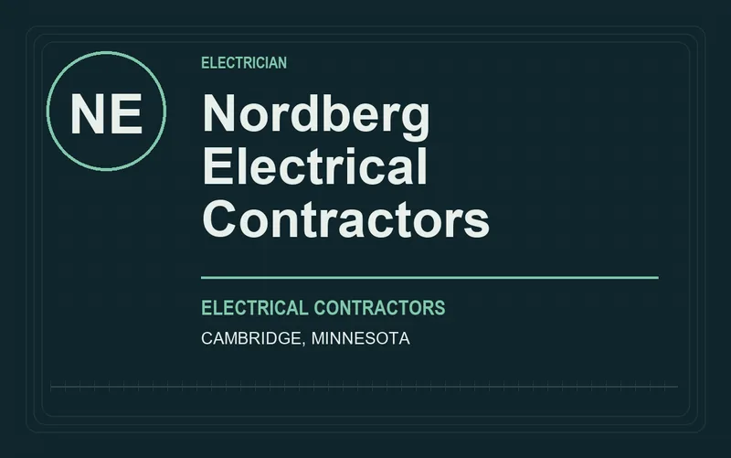 Nordberg Electrical Contractors in Cambridge, Minnesota