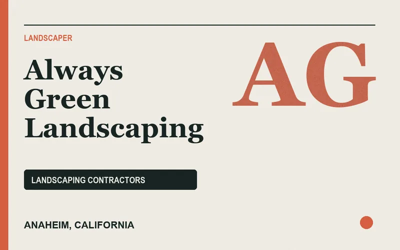 Always Green Landscaping in Anaheim, California