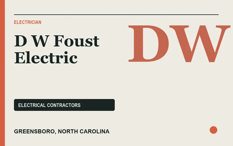 D W Foust Electric in Greensboro, North Carolina