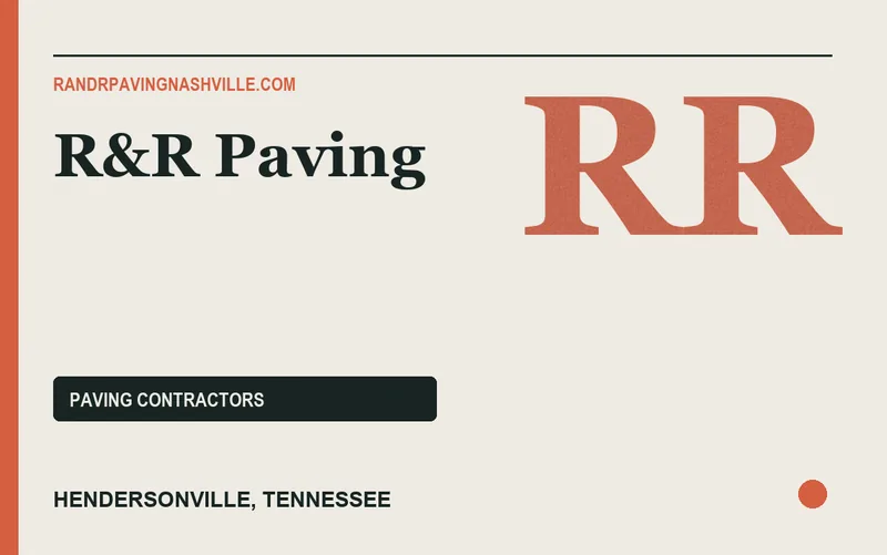 R&R Paving in Hendersonville, Tennessee