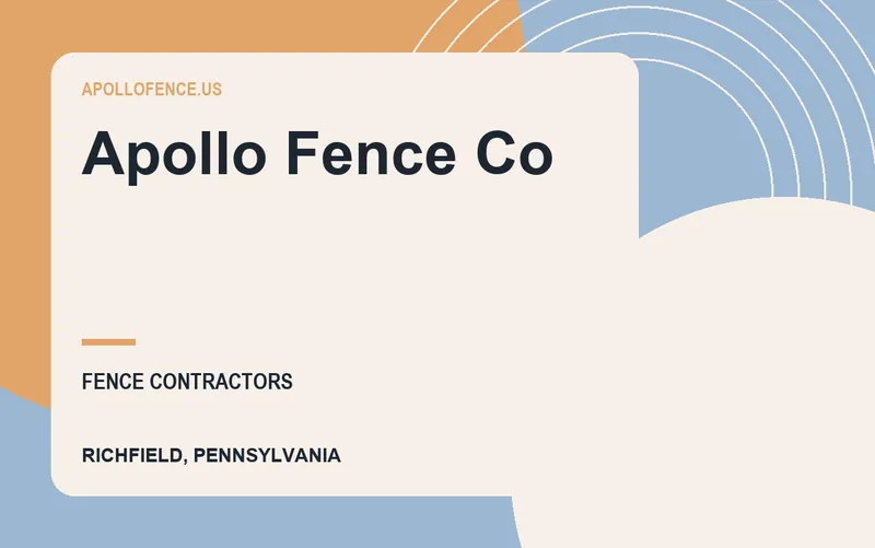 Apollo Fence Co in Richfield, Pennsylvania