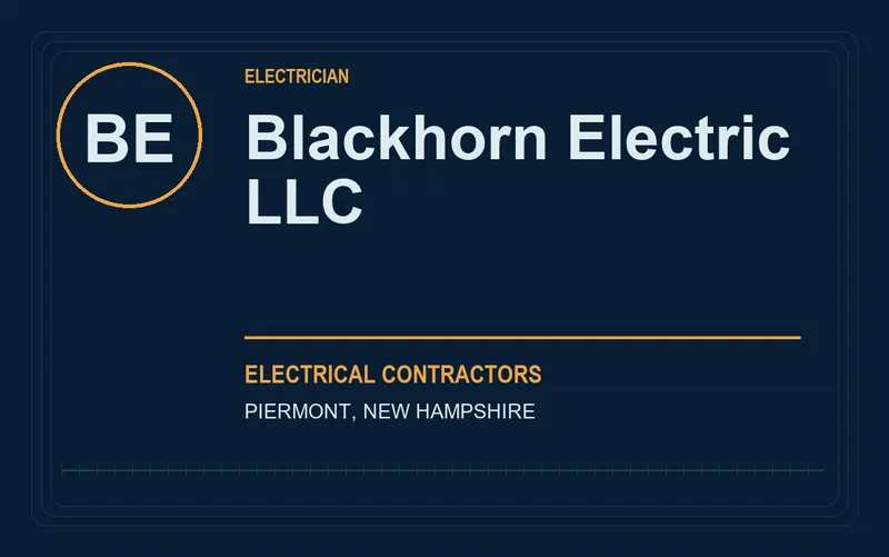 Blackhorn Electric LLC in Piermont, New Hampshire