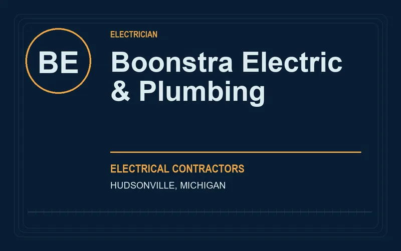Boonstra Electric & Plumbing in Hudsonville, Michigan
