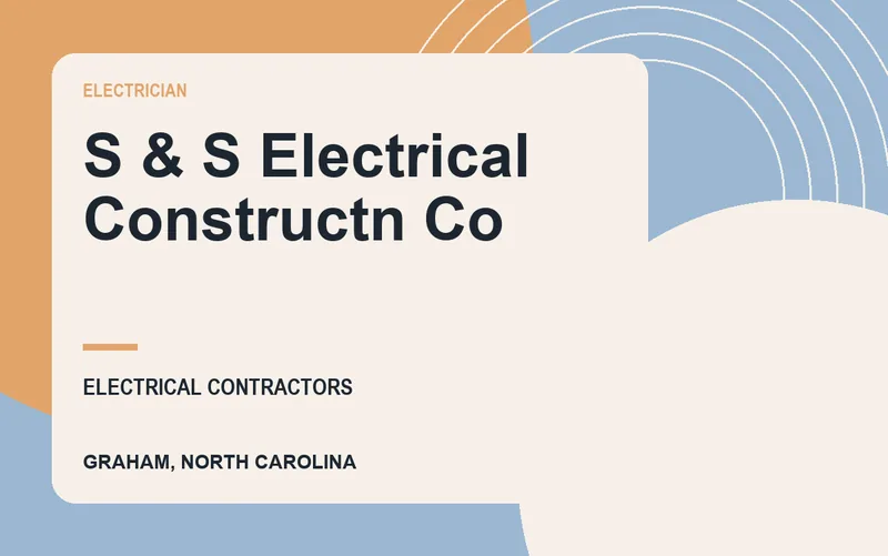 S & S Electrical Constructn Co in Graham, North Carolina