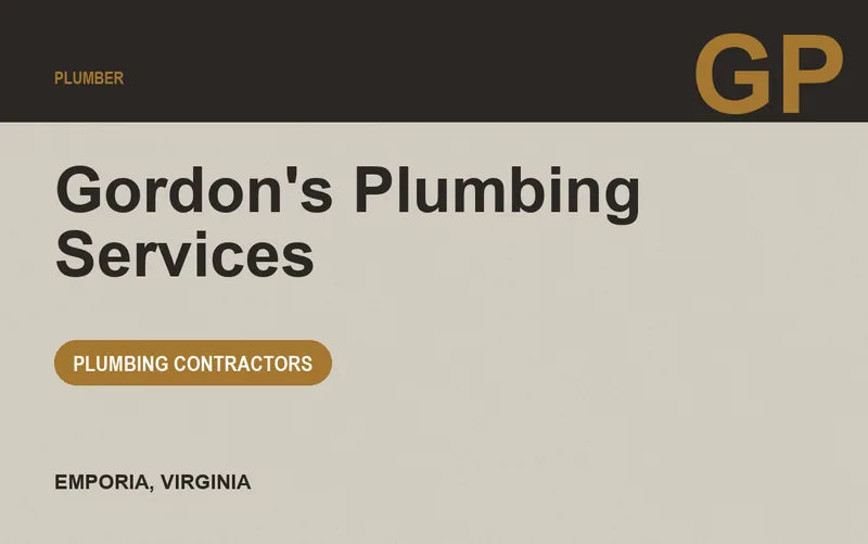 Gordon's Plumbing Services in Emporia, Virginia